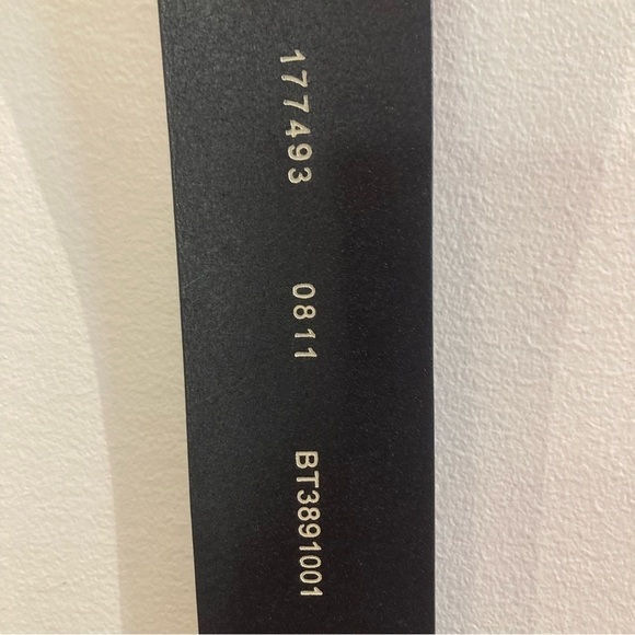 FOSSIL  Sz L Leather Silver Toned Double Style Buckle Rivet Belt - Picture 5 of 10